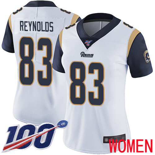 Los Angeles Rams Limited White Women Josh Reynolds Road Jersey NFL Football #83 100th Season Vapor Untouchable